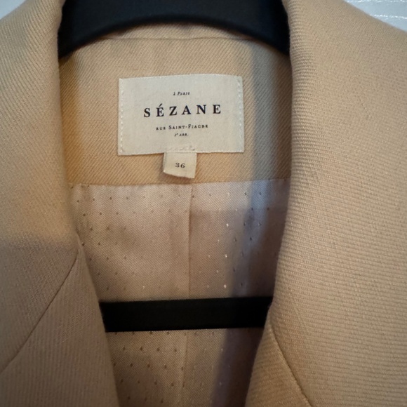 Sezane Michele Blazer in Cream - Picture 5 of 9